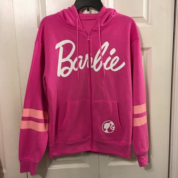 Barbie Tops - Barbie Zipper Hooded Jacket Women's Small